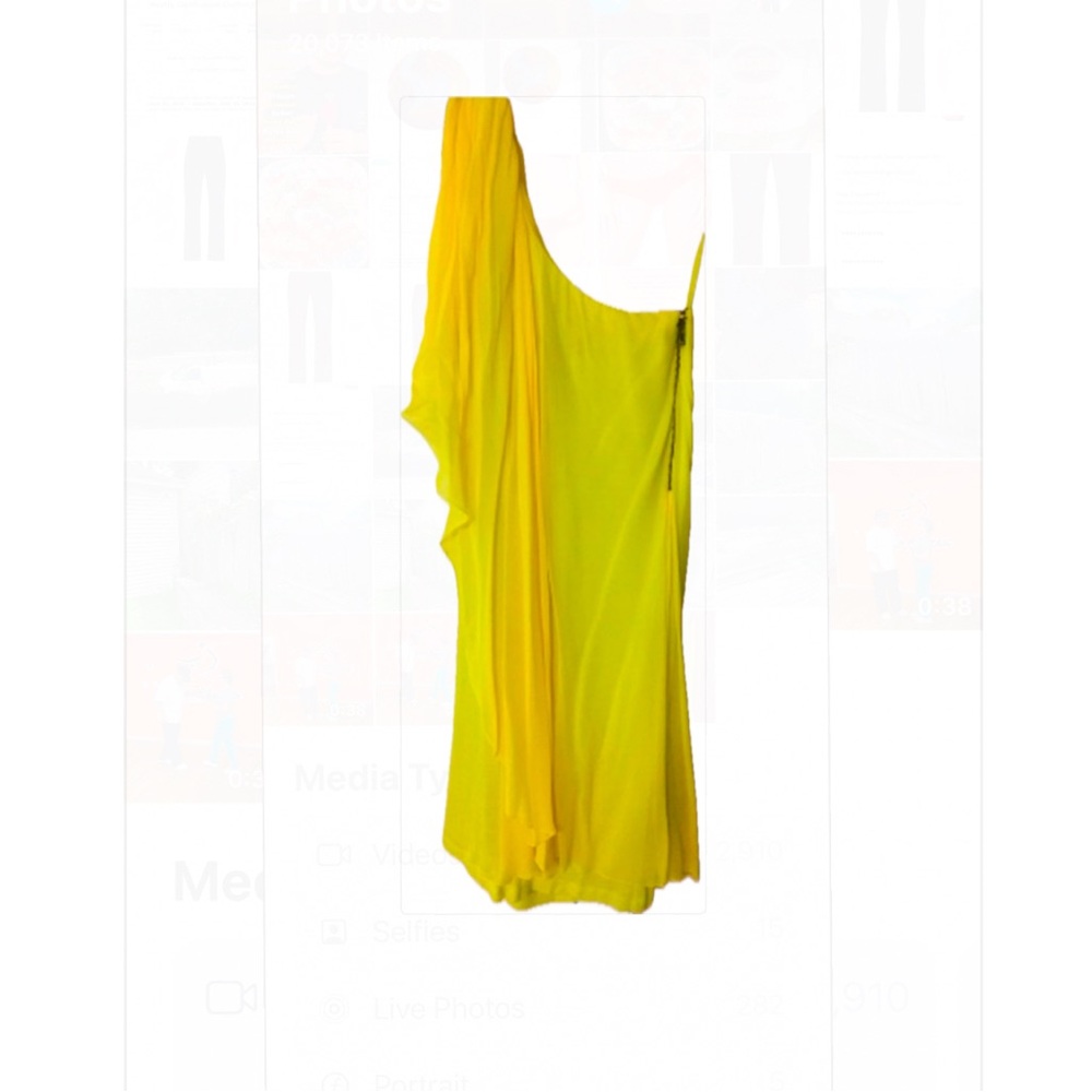 Alice & Trixie One Shoulder Yellow Dress